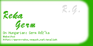 reka germ business card